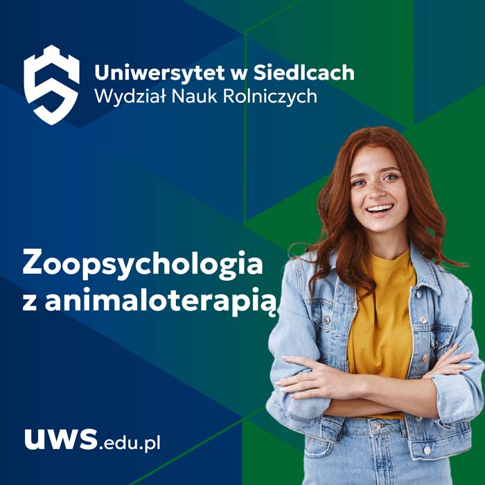 Zdjęcie promujące kierunek studiów zoopsychologia z animaloterapią